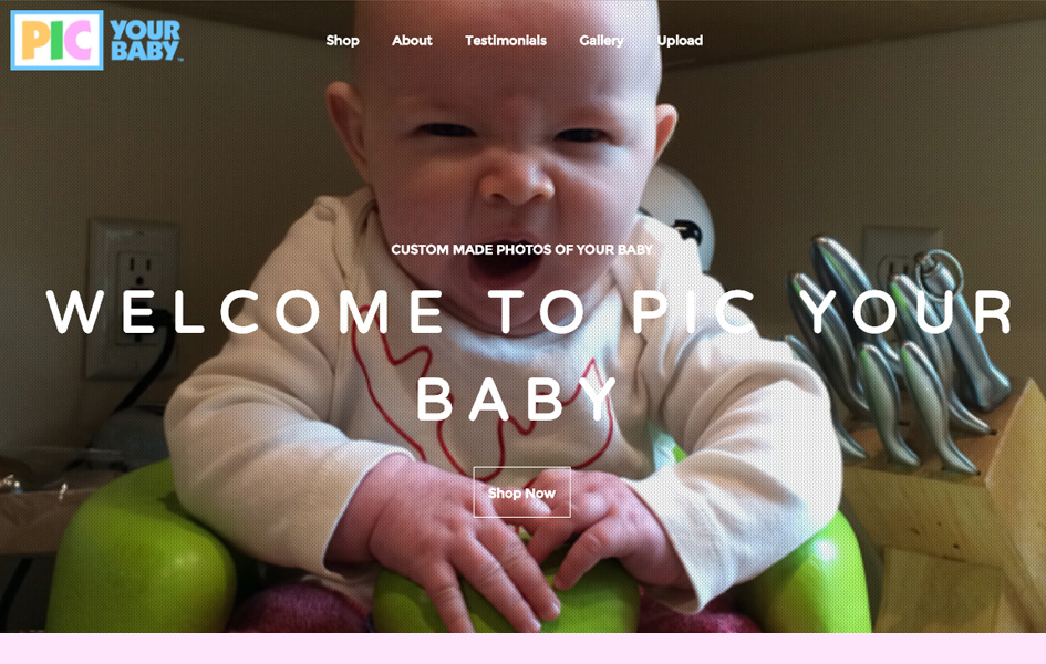Pic Your Baby Website Design